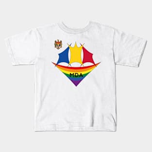 Moldova  pride flag Kids T-Shirt